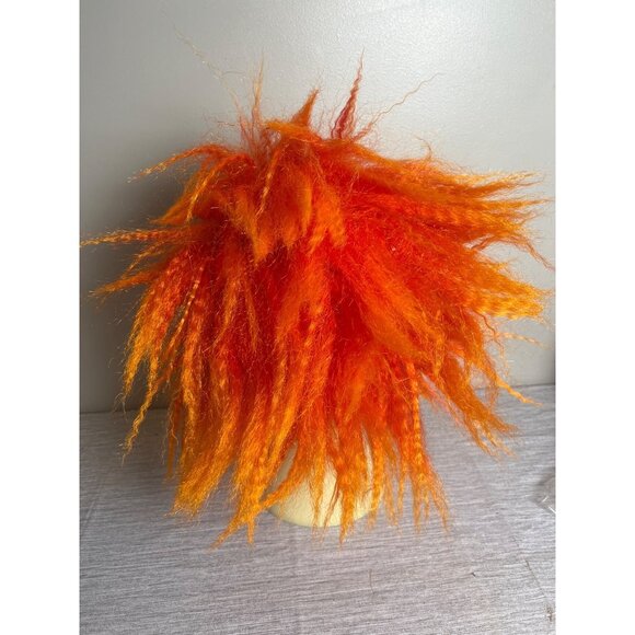 Evil Clown Mask Scary Rubber Latex Halloween Paper Magic Group Flames Rare - Picture 3 of 7